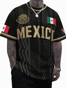 Mexico Tribal Pattern Streetwear Jersey Tee