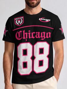 Chicago 88 Pink & Black Sports Tee
